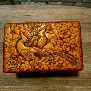 Vintage HANDCRAFTED WOOD Box